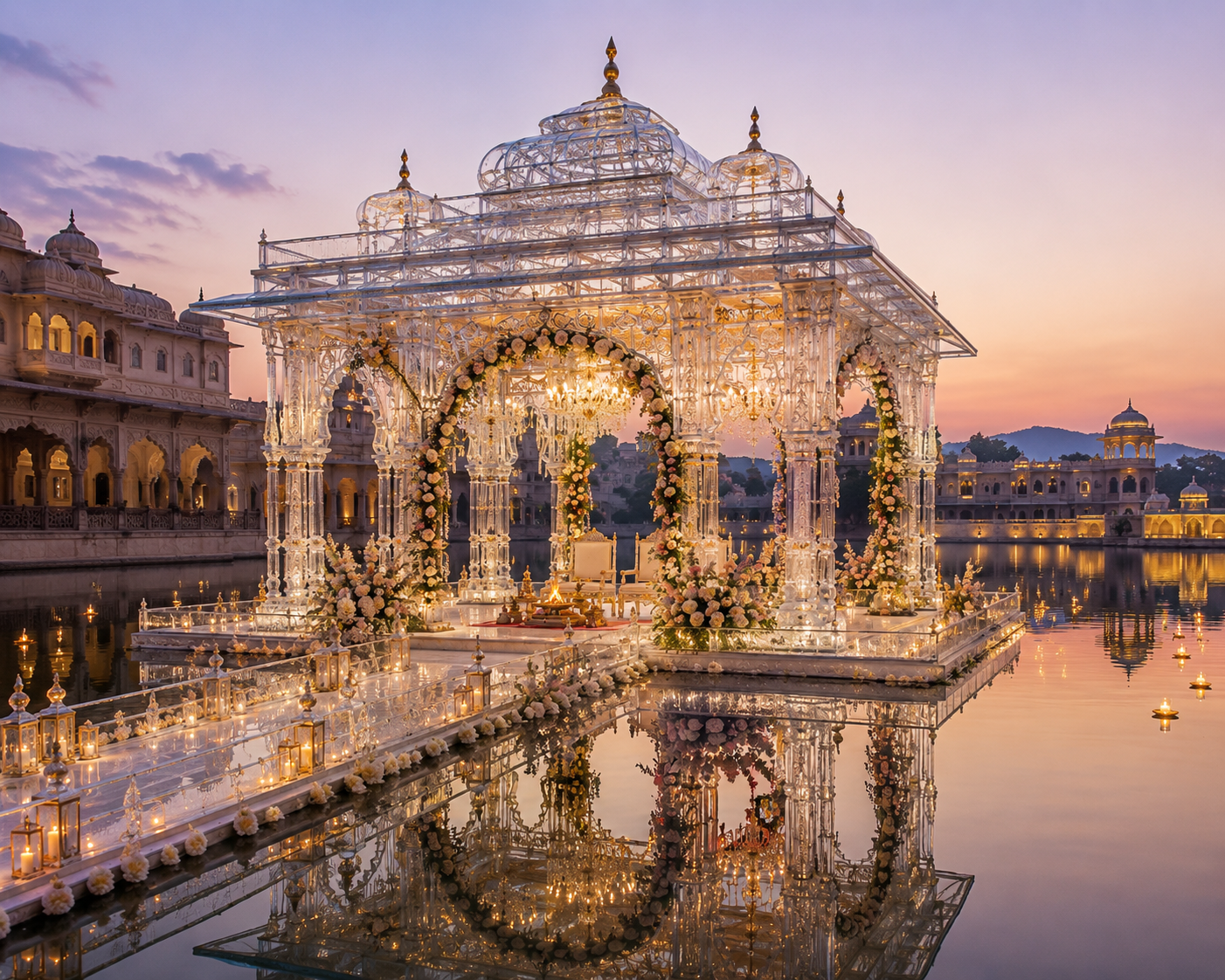Floating Glass Mandap