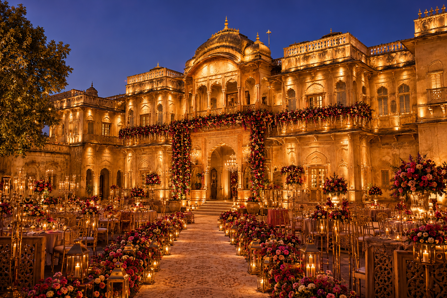 Palace Courtyard After Royal Decoration