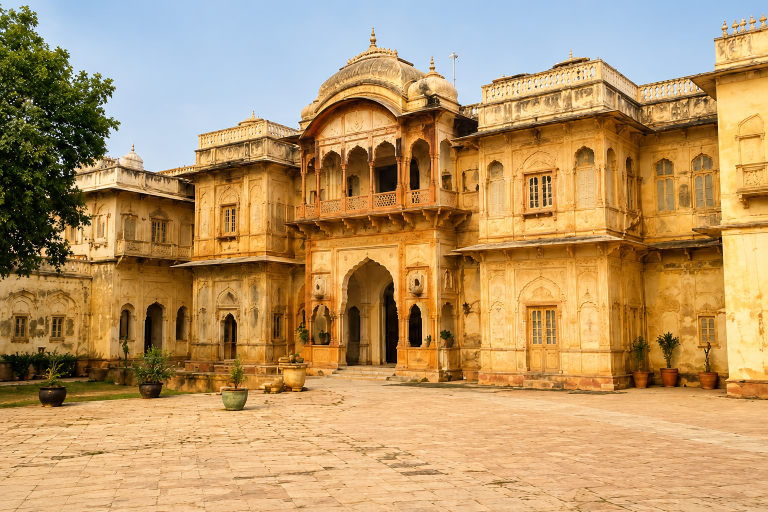 Palace Courtyard Before Decoration